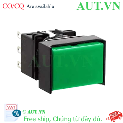 Ảnh của Nút nhấn nhả không đèn IDEC LB3B-M1T2G D16 2NO+2NC (Xanh)