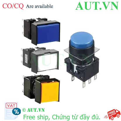 Ảnh của Nút nhấn nhả không đèn IDEC LB4B-M1T6G D16 2NO+2NC (Xanh)