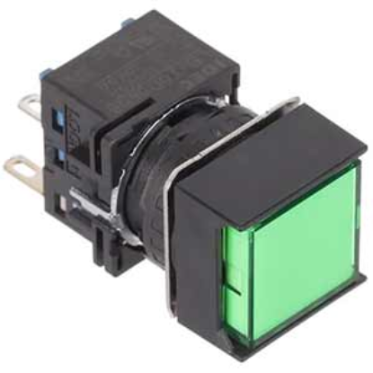 Ảnh của Nút nhấn nhả có đèn IDEC LB2L-M1T14VG 24VAC/DC D16 1NO+1NC (Xanh)