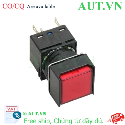 Ảnh của Nút nhấn nhả có đèn IDEC LB2L-M1T24VR 24VAC/DC D16 2NO+2NC (Đỏ)