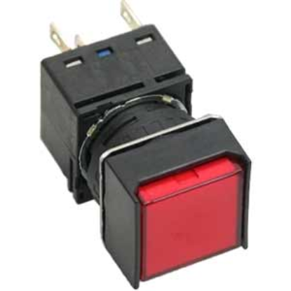 Ảnh của Nút nhấn nhả có đèn IDEC LB2L-M1T54R 24VAC/DC D16 1NO+1NC (Đỏ)