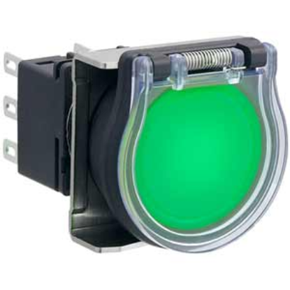 Ảnh của Nút nhấn nhả có đèn IDEC LBW6GL-M1T11VG 5VDC D22 1NO+1NC (Xanh)