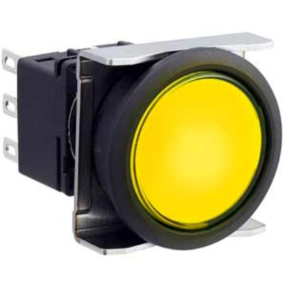 Ảnh của Nút nhấn giữ có đèn IDEC LBW6L-A1T64Y 24VAC/DC D22 2NO+2NC (Vàng)