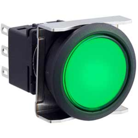 Ảnh của Nút nhấn nhả có đèn IDEC LBW6L-M1T61G 5VDC D22 2NO+2NC (Xanh)