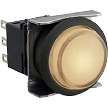 Ảnh của Nút nhấn nhả có đèn IDEC LBW6L-M2T23PW 12VAC/DC D22 2NO+2NC (Trắng)