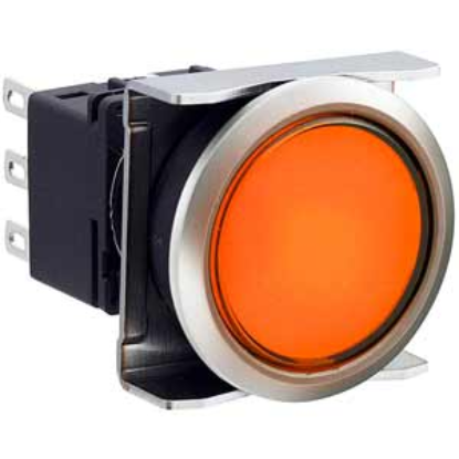 Ảnh của Nút nhấn giữ có đèn IDEC LBW6ML-A1T24VA 24VAC/DC D22 2NO+2NC (Hổ phách)