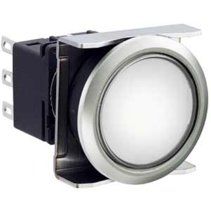 Ảnh của Nút nhấn nhả có đèn IDEC LBW6ML-M1T24PW 24VAC/DC D22 2NO+2NC (Trắng)