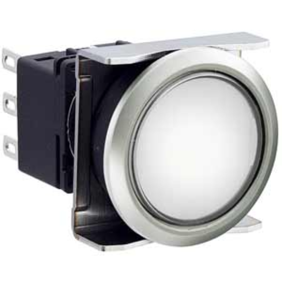 Ảnh của Nút nhấn nhả có đèn IDEC LBW6ML-M1T64PW 24VAC/DC D22 2NO+2NC (Trắng)
