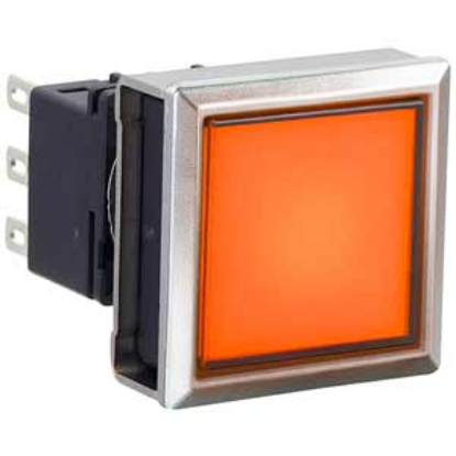 Ảnh của Nút nhấn nhả có đèn IDEC LBW7ML-M1T24VA 24VAC/DC 2NO+2NC (Hổ phách)