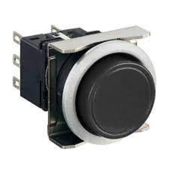 Ảnh của Nút nhấn giữ không đèn IDEC LBW6MB-A1T1LB D22 1NO+1NC (Đen)