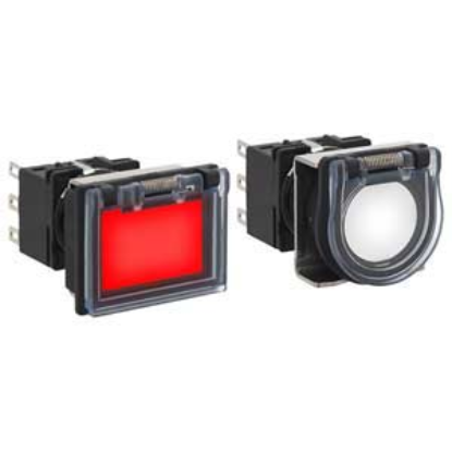 Ảnh của Nút nhấn nhả có đèn IDEC LB7L-M1T64PW 24VAC/DC D18 2NO+2NC (Trắng)