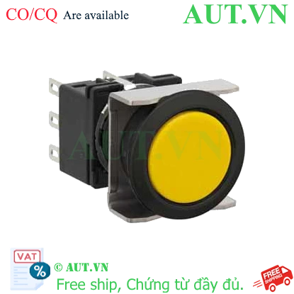 Ảnh của Nút nhấn giữ không đèn IDEC LB6B-A1T5LY D18 1NO+1NC (Vàng)