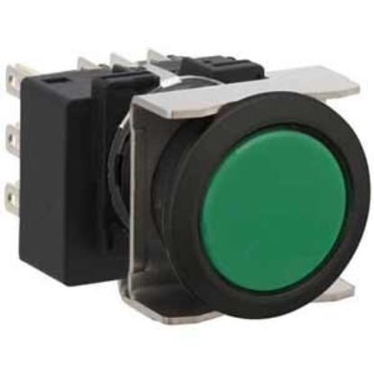 Ảnh của Nút nhấn nhả không đèn IDEC LB6B-M1T2G D18 2NO+2NC (Xanh)