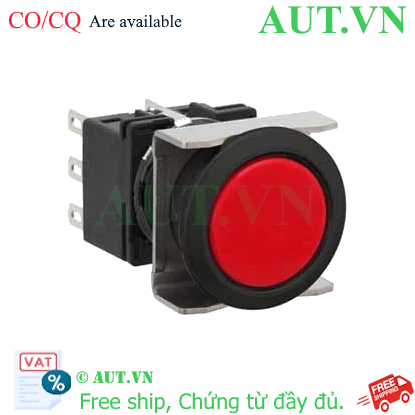 Ảnh của Nút nhấn nhả không đèn IDEC LB6B-M1T6LR D18 2NO+2NC (Đỏ)