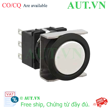 Ảnh của Nút nhấn nhả không đèn IDEC LB6B-M1T6W D18 2NO+2NC (Trắng)