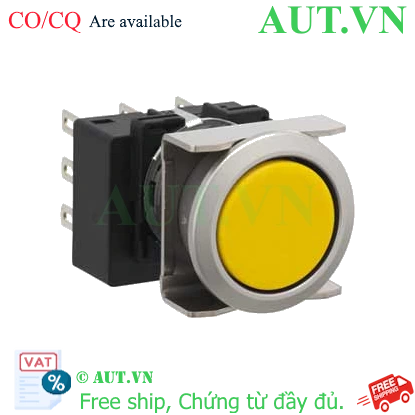 Ảnh của Nút nhấn giữ không đèn IDEC LB6MB-A1T2VY D18 2NO+2NC (Vàng)