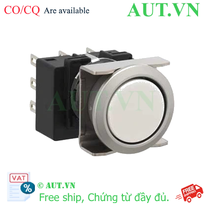 Ảnh của Nút nhấn giữ không đèn IDEC LB6MB-A1T3W D18 3NO+3NC (Trắng)