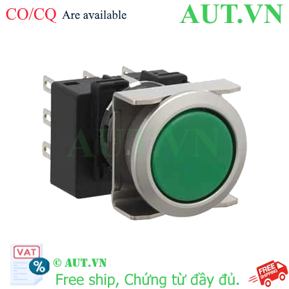 Ảnh của Nút nhấn giữ không đèn IDEC LB6MB-A1T7G D18 3NO+3NC (Xanh)