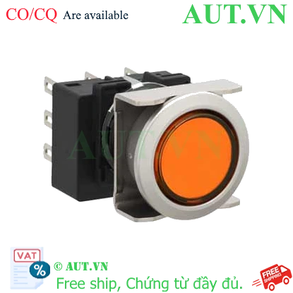 Ảnh của Nút nhấn giữ không đèn IDEC LB6MB-A1T7LA D18 3NO+3NC (Hổ phách)