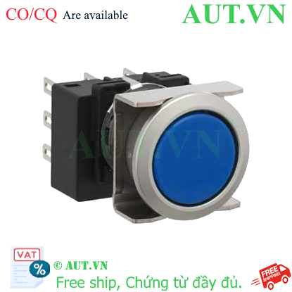 Ảnh của Nút nhấn nhả không đèn IDEC LB6MB-M1T1S D18 1NO+1NC (Xanh)