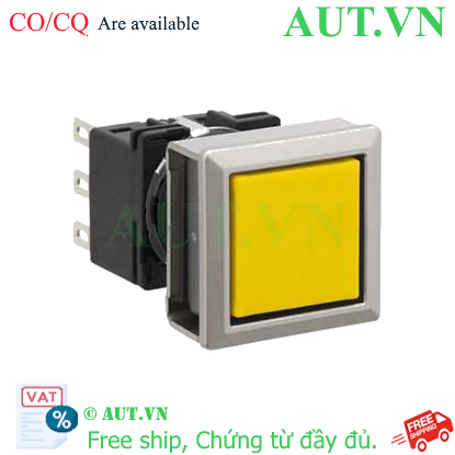 Ảnh của Nút nhấn nhả không đèn IDEC LB7MB-M1T6LY 2NO+2NC (Vàng)