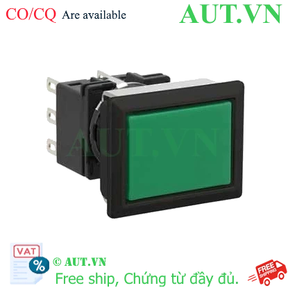 Ảnh của Nút nhấn nhả không đèn IDEC LB8B-M1T6LG 2NO+2NC (Xanh)