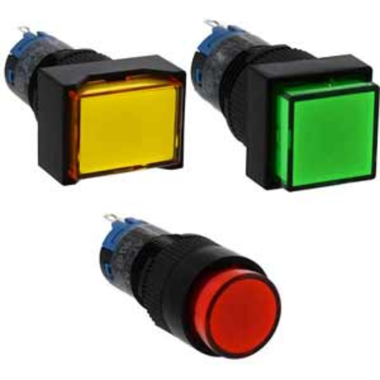 Ảnh của Nút nhấn nhả có đèn IDEC AL2H-M11Y 2.7VDC D12 1NO+1NC (Vàng)