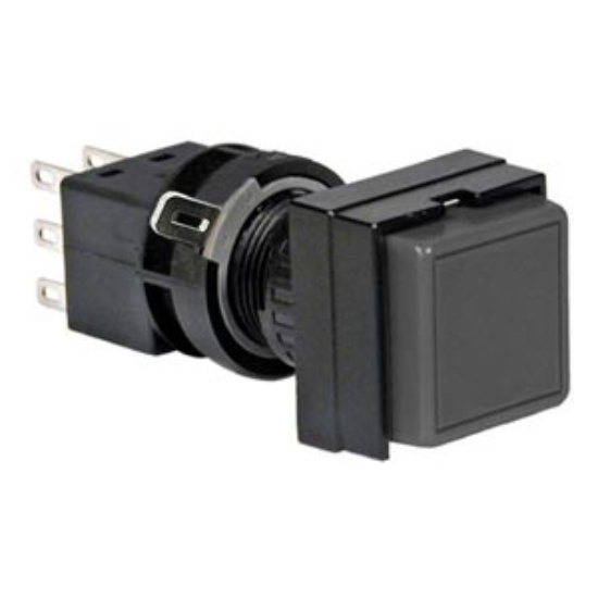 Ảnh của Nút nhấn nhả không đèn IDEC HA2B-M2C5B D16 1NO+1NC (Đen)