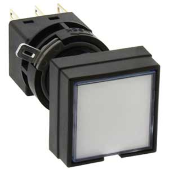 Ảnh của Nút nhấn nhả có đèn IDEC HA4L-M1C24VPW 24VAC/DC D16 2NO+2NC (Trắng)