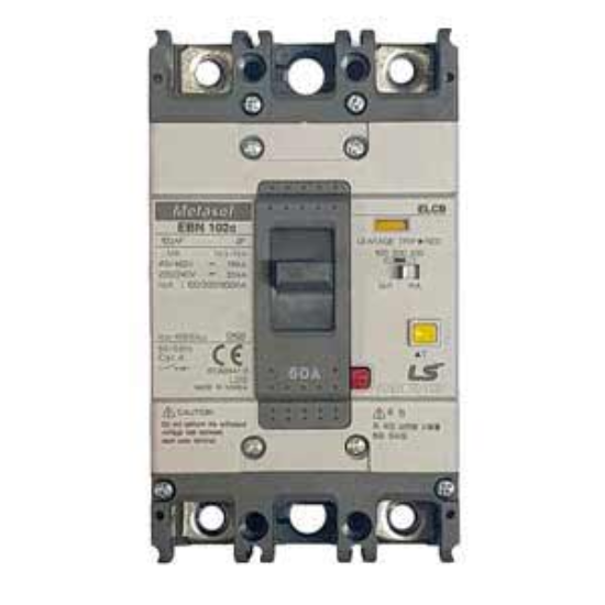 Ảnh của Aptomat chống giật 2 cực LS EBN102c 60A 100/200/500mA .