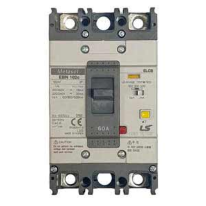 Ảnh của Aptomat chống giật 2 cực LS EBN102c 60A 100/300/500mA .