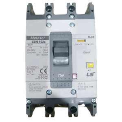 Ảnh của Aptomat chống giật 3 pha LS EBN103c 75A 100mA .