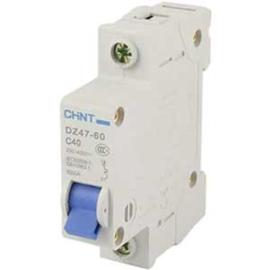 Ảnh của Aptomat MCB DZ47-60 C40-1P-6kA Chint
