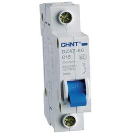 Ảnh của Aptomat cài (MCB) CHINT DZ47-60 C15-1P-3kA 