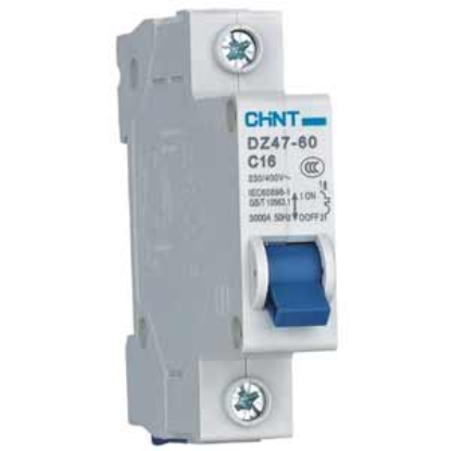Ảnh của Aptomat cài (MCB) CHINT DZ47-60 C16-1P-3kA 
