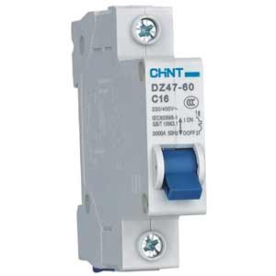 Ảnh của Aptomat cài (MCB) CHINT DZ47-60 C16-1P-3kA 