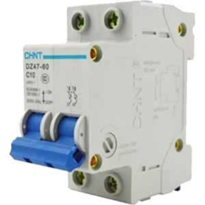 Ảnh của Aptomat cài (MCB) CHINT DZ47-60 C10-2P-6kA 