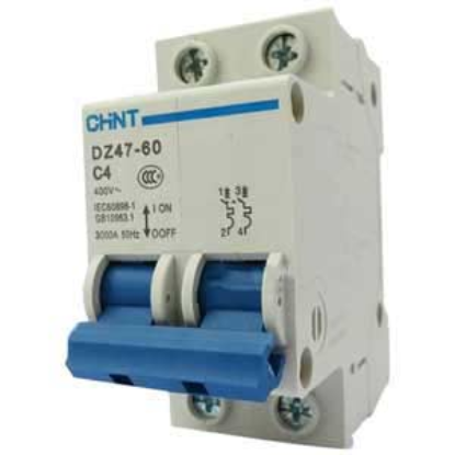 Ảnh của Aptomat cài (MCB) CHINT DZ47-60 C4-2P-3kA 