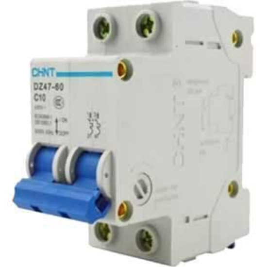 Ảnh của Aptomat cài (MCB) CHINT DZ47-60 C10-2P-4.5kA 