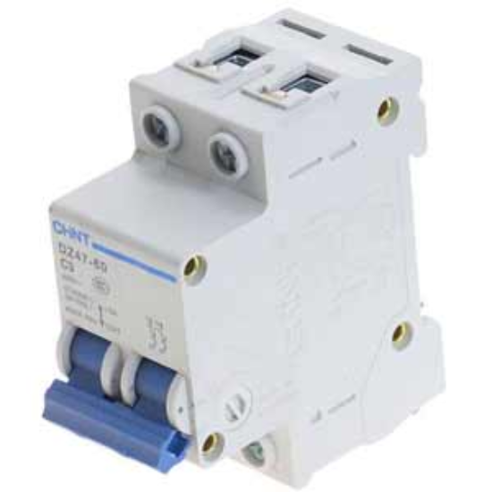 Ảnh của Aptomat cài (MCB) CHINT DZ47-60 C3-2P-4.5kA 