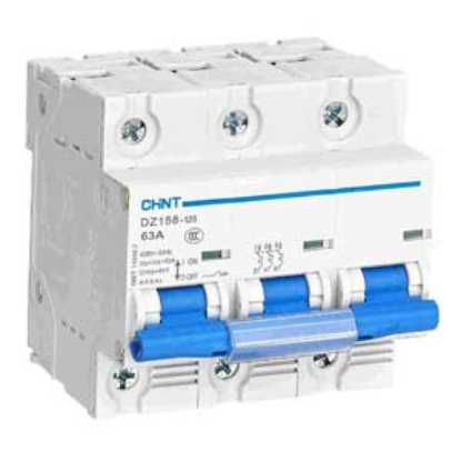 Ảnh của Aptomat MCB CHINT DZ158-125 3P 63A 6kA giá tốt từ hãng