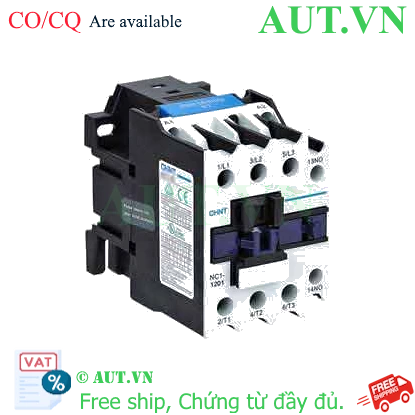 Ảnh của Công tắc tơ 3 pha CHINT NC1-1201 220VAC 12A 5.5kW 1NC