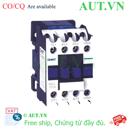Ảnh của Công tắc tơ 3 pha CHINT NC1-1210Z 24VDC 12A 5.5kW 1NO