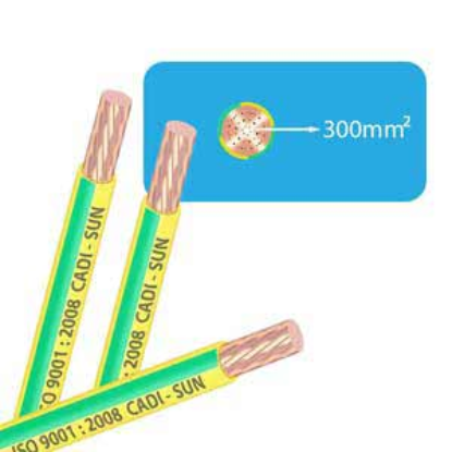 Ảnh của Dây cáp điện (Cu/PVC) CADISUN CV 1x300 (V-75)-E .