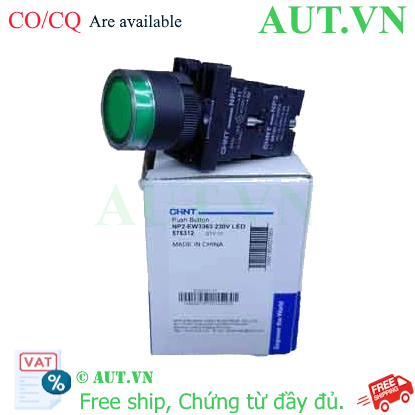 Ảnh của Nút nhấn có đèn NP2-EW3363 230V LED CHINT, có hàng