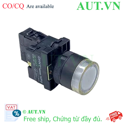 Ảnh của Nút nhấn có đèn loại nhấn nhả CHINT NP2-EW3165 230V LED 