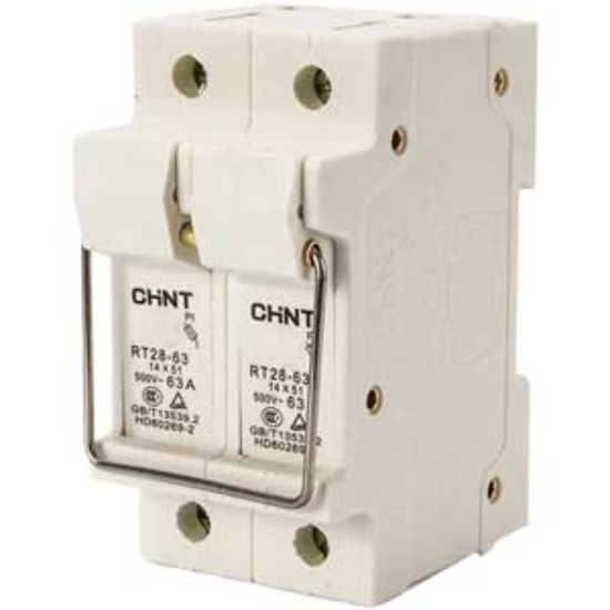 Ảnh của Đế cầu chì dạng hình trụ CHINT BASE RT28-63 2P 