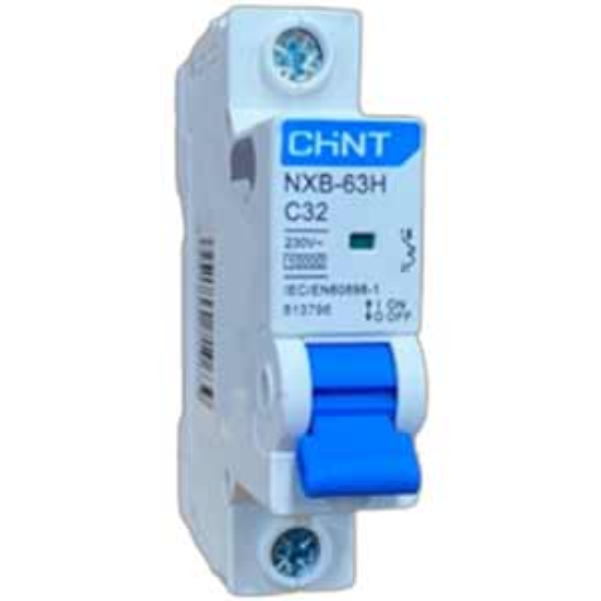 Ảnh của Áp tô mát cài loại nhỏ CHINT NXB-63H 1P C32 10kA 