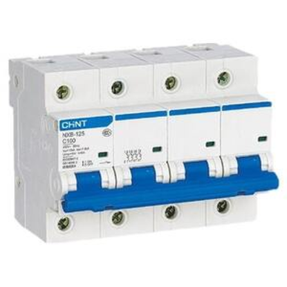 Ảnh của Áp tô mát cài loại nhỏ CHINT NXB-125 4P C100 