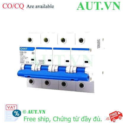 Ảnh của Áp tô mát cài loại nhỏ CHINT NXB-125 4P C80 